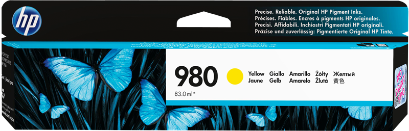 HP Cartouche encre 980 (D8J09A) jaune