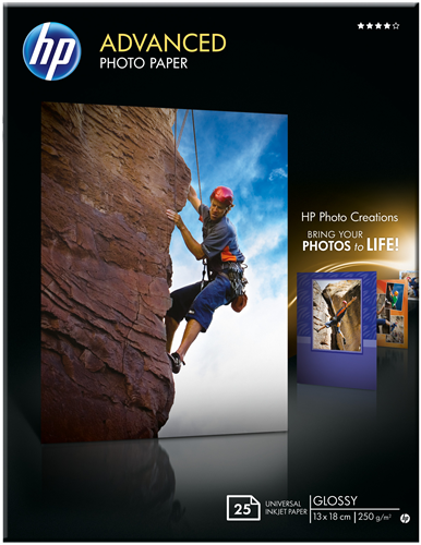 HP papier photo Advanced 13x18 250g/m