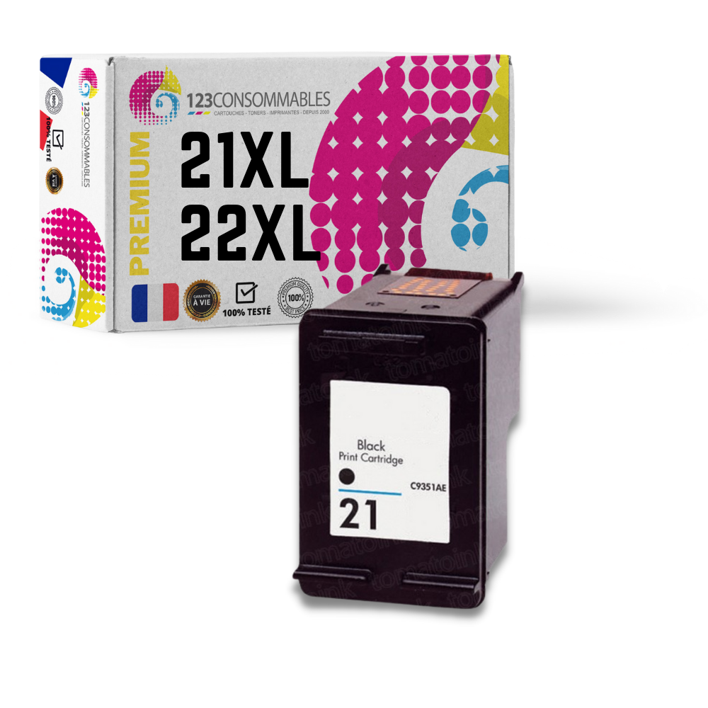 ✓ HP cartouche encre 301 noir couleur Noir en stock - 123CONSOMMABLES