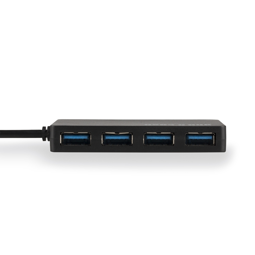 Hub NGS 4 ports USB 3.0 - Vitesse jusqu'à 4,80 Go/s - Couleur noire