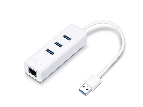 Hub USB 3.0 3 ports TP-Link UE330 et adaptateur Gigabit Ethernet