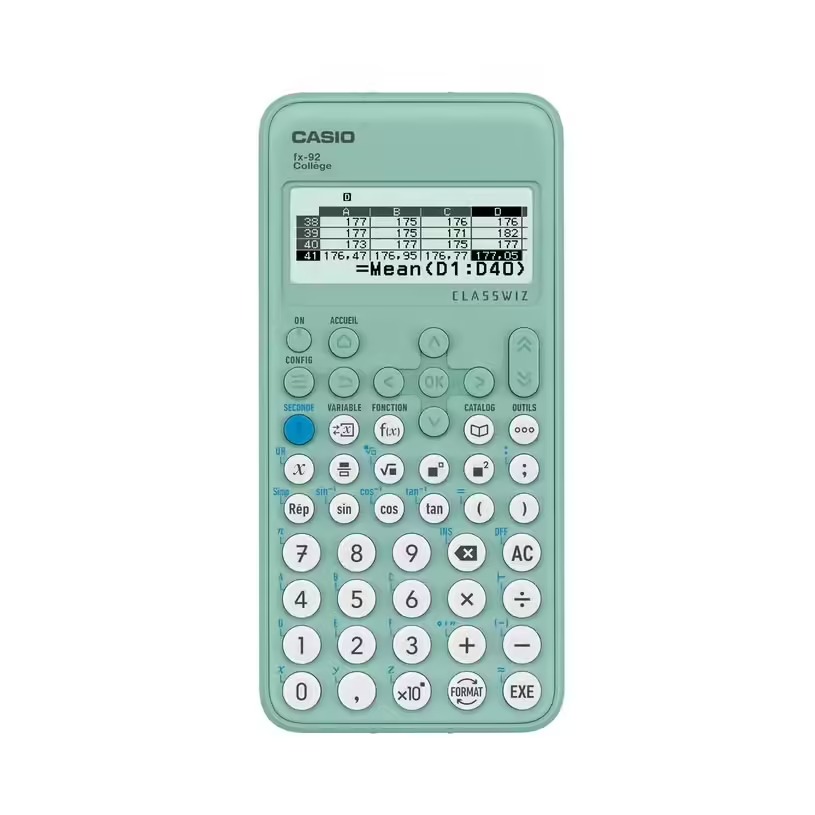 Calculatrice scientifique Casio FX-92 collège Classwiz - spéciale Collège