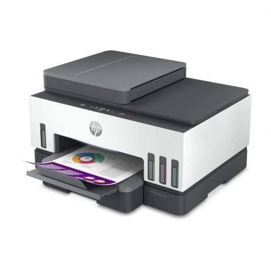 Imprimante couleur multifonction HP Smart Tank 7605 WiFi recto verso 15 ppm