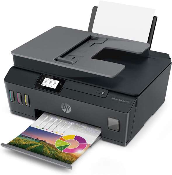 Imprimante couleur Wi-Fi multifonction HP Smart Tank Plus 570, 11 ppm