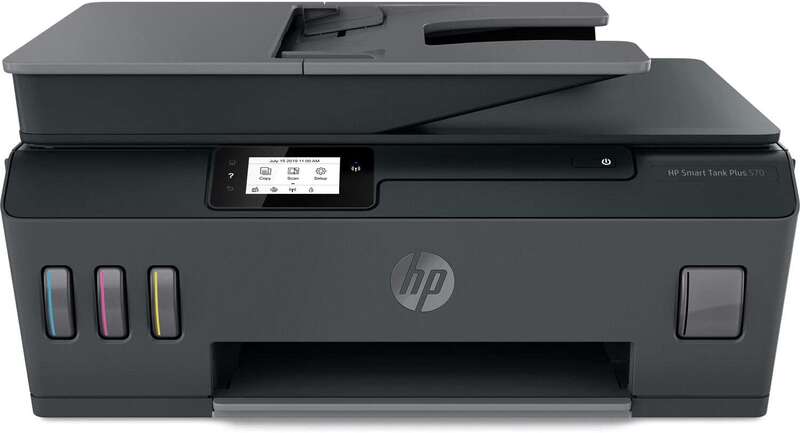 Imprimante couleur Wi-Fi multifonction HP Smart Tank Plus 570, 11 ppm