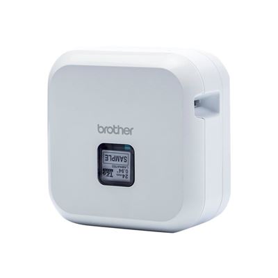 Imprimante d'étiquettes électronique portable Brother PT-P710BTH Cube Bluetooth USB - Résolution 180 dpi - Vitesse 20 mm - Batterie rechargeable - Couleur blanche