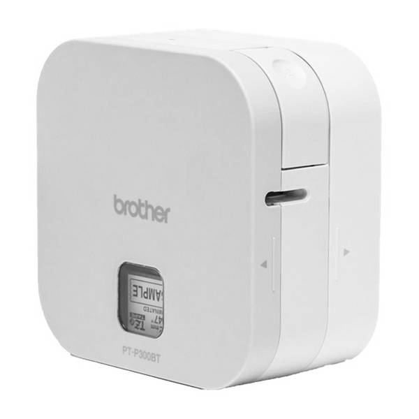 Imprimante d'étiquettes électroniques portable Brother PT-P300BT Cube Bluetooth - Résolution 180 dpi - Vitesse 20 mm - Couleur blanche