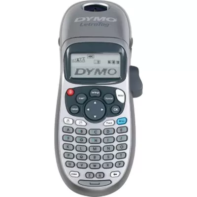 Imprimante d'étiquettes portable Dymo LetraTag LT100H - Écran LCD - Vitesse 6,8 mm/sec - Impression 2 lignes - Mémoire pour 9 étiquettes