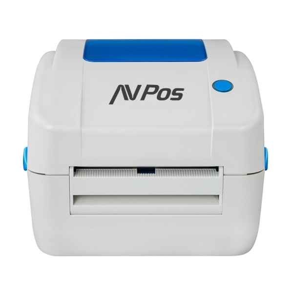 Imprimante d'étiquettes thermique AVPos E49 - Vitesse de 102 mm/s - Résolution 300 DPI - USB et LAN - Gris