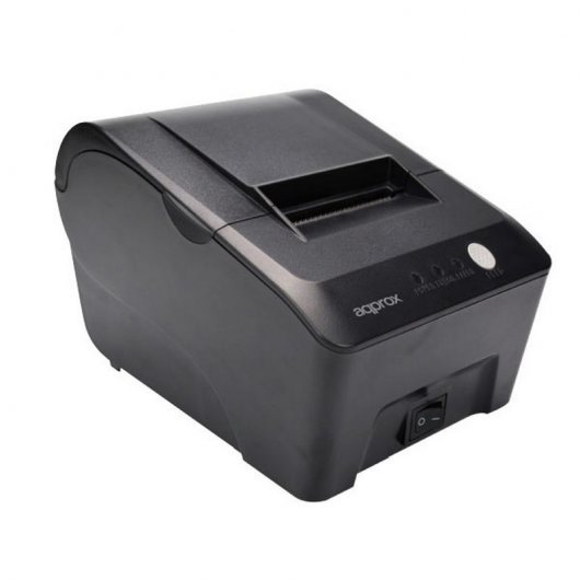 Imprimante de reçus thermique Approx - Résolution 203 dpi - Vitesse 100 mm/s - USB et RJ11 - Découpe manuelle