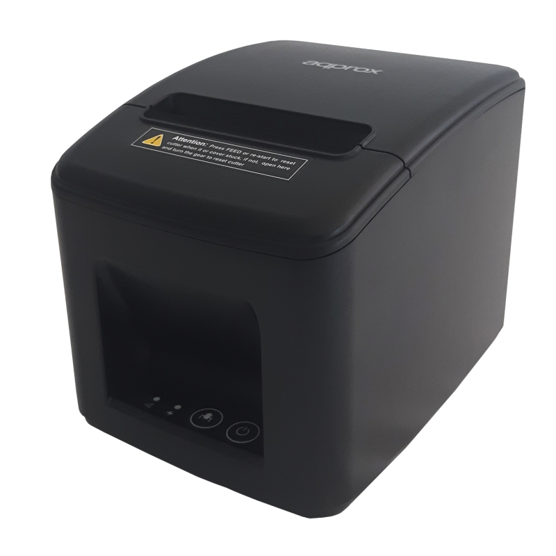 Imprimante de reçus thermique environ - Résolution 203 dpi - Vitesse 200 mm/s - USB, RJ45, RJ11 - Coupe automatique et coupe manuelle