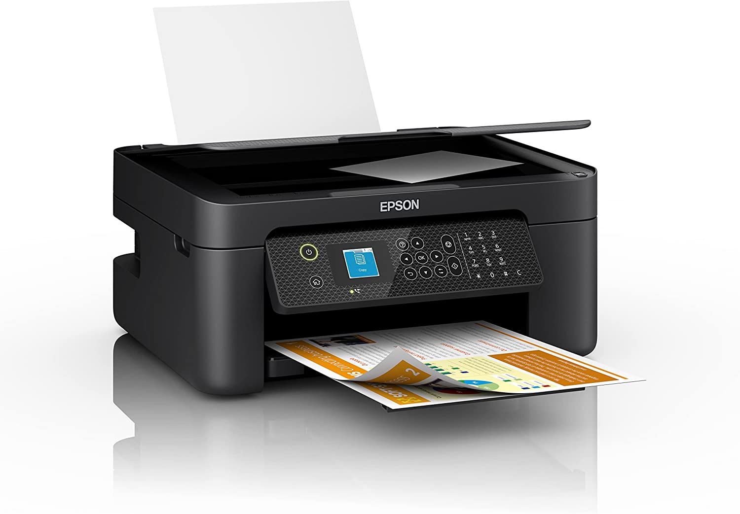 Imprimante multifonction Epson Workforce WF2910DWF Fax couleur recto verso WiFi 33 ppm