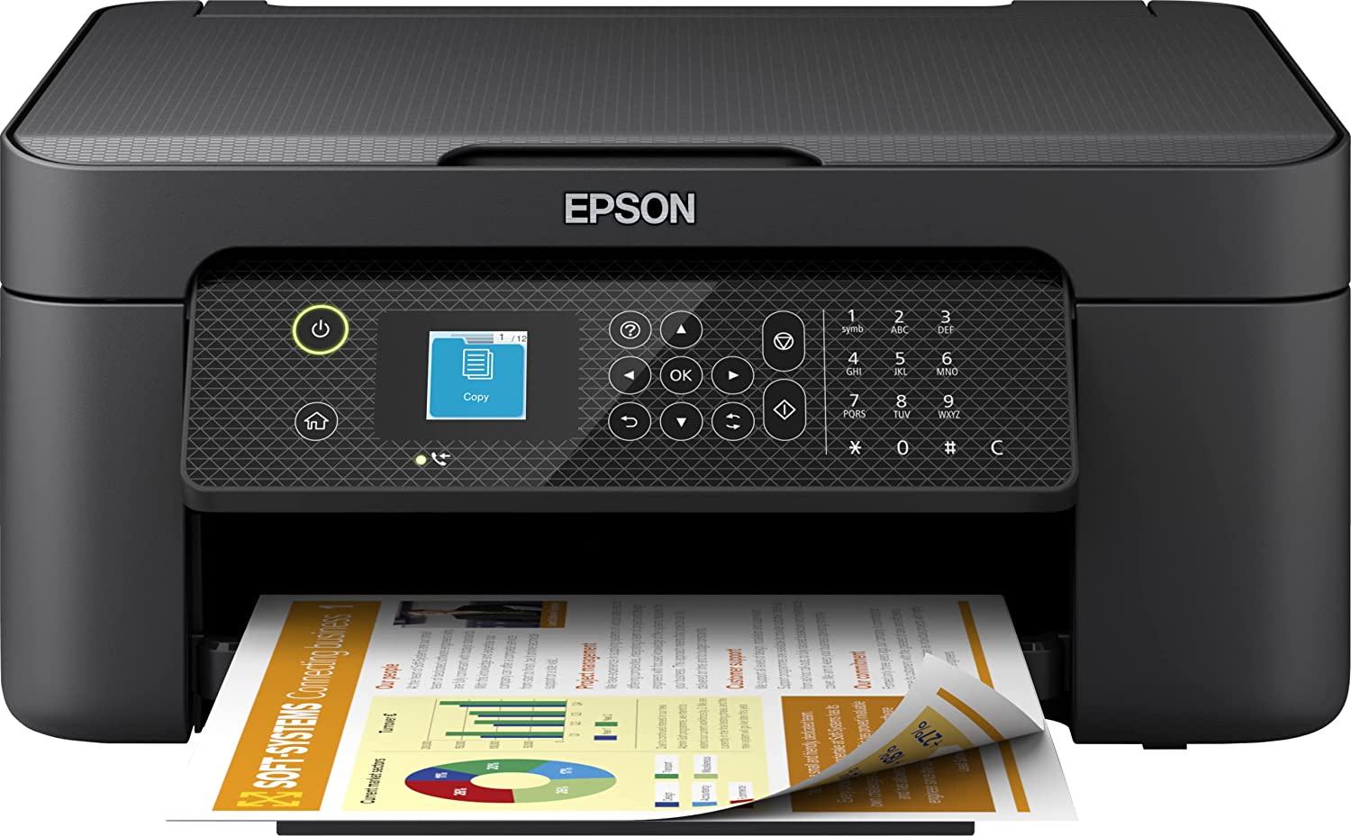 Imprimante multifonction Epson Workforce WF2910DWF Fax couleur recto verso WiFi 33 ppm