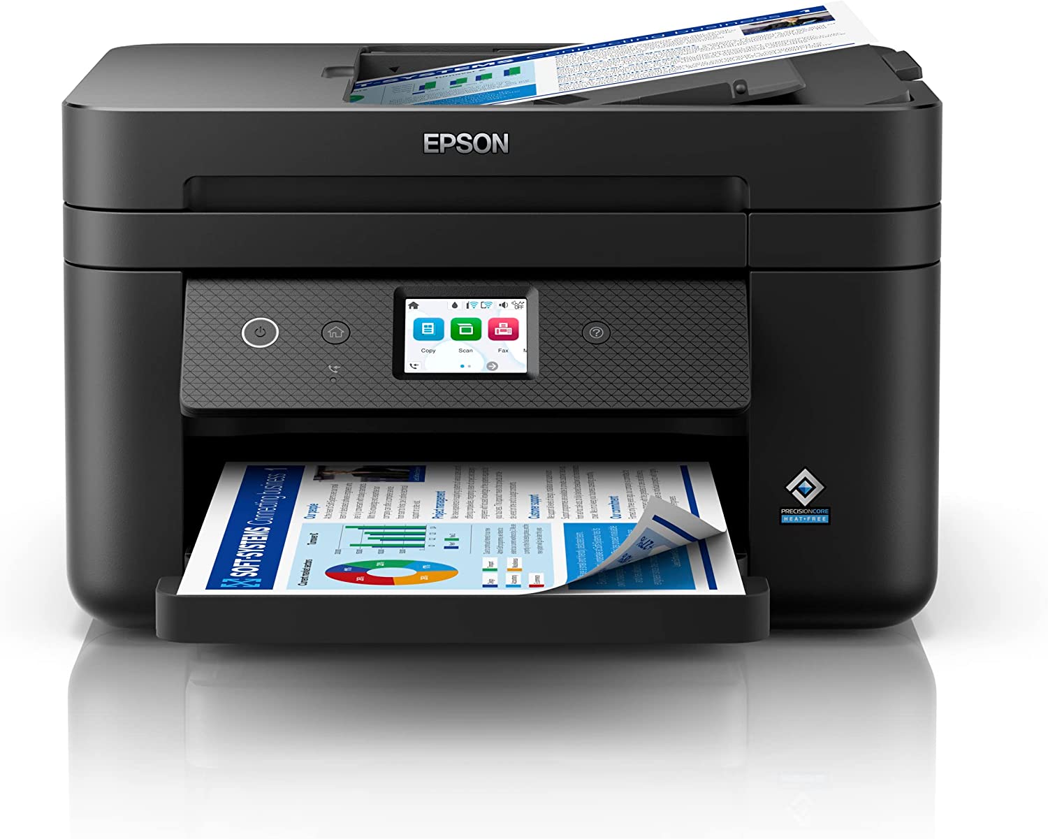 Imprimante multifonction Epson Workforce WF2960DWF Fax couleur recto verso Wi-Fi 33 ppm