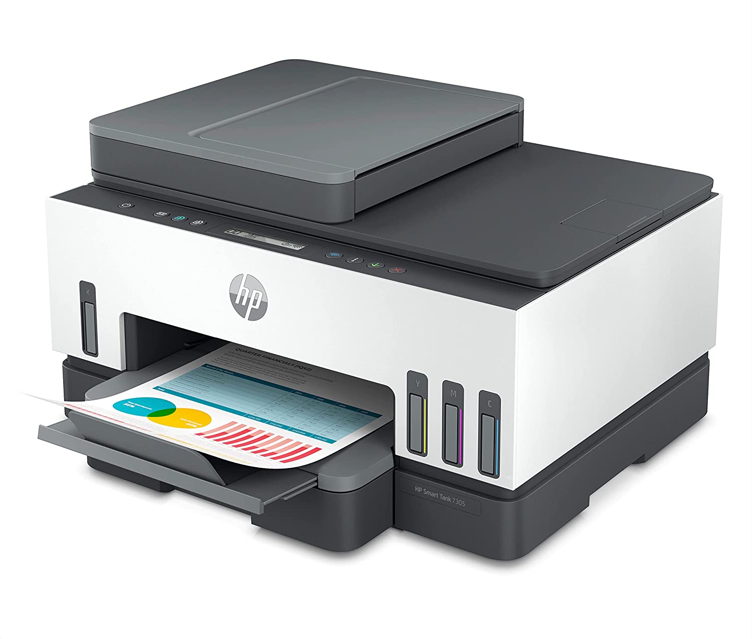 Imprimante multifonction tout-en-un HP Smart Tank 7305 couleur recto verso Wi-Fi 15 ppm