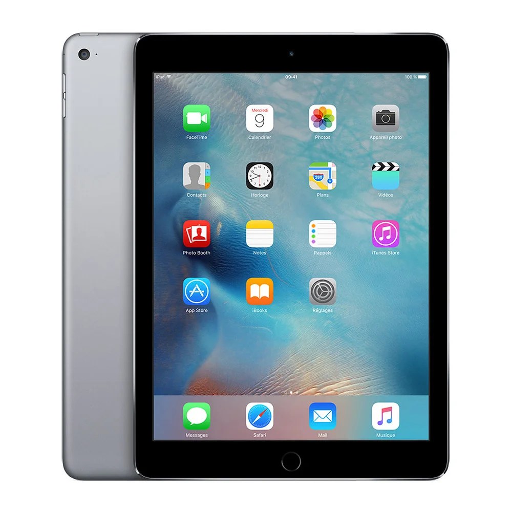iPad Air 2 9.7'' 64Go - Gris - WiFi - Coque Noire