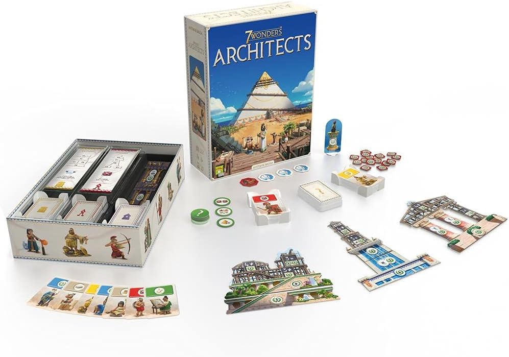 Jeu de cartes 7 Wonders Architects - Thème Histoire - Pour 2 à 7 joueurs - À partir de 8 ans - Durée 25min. environ.
