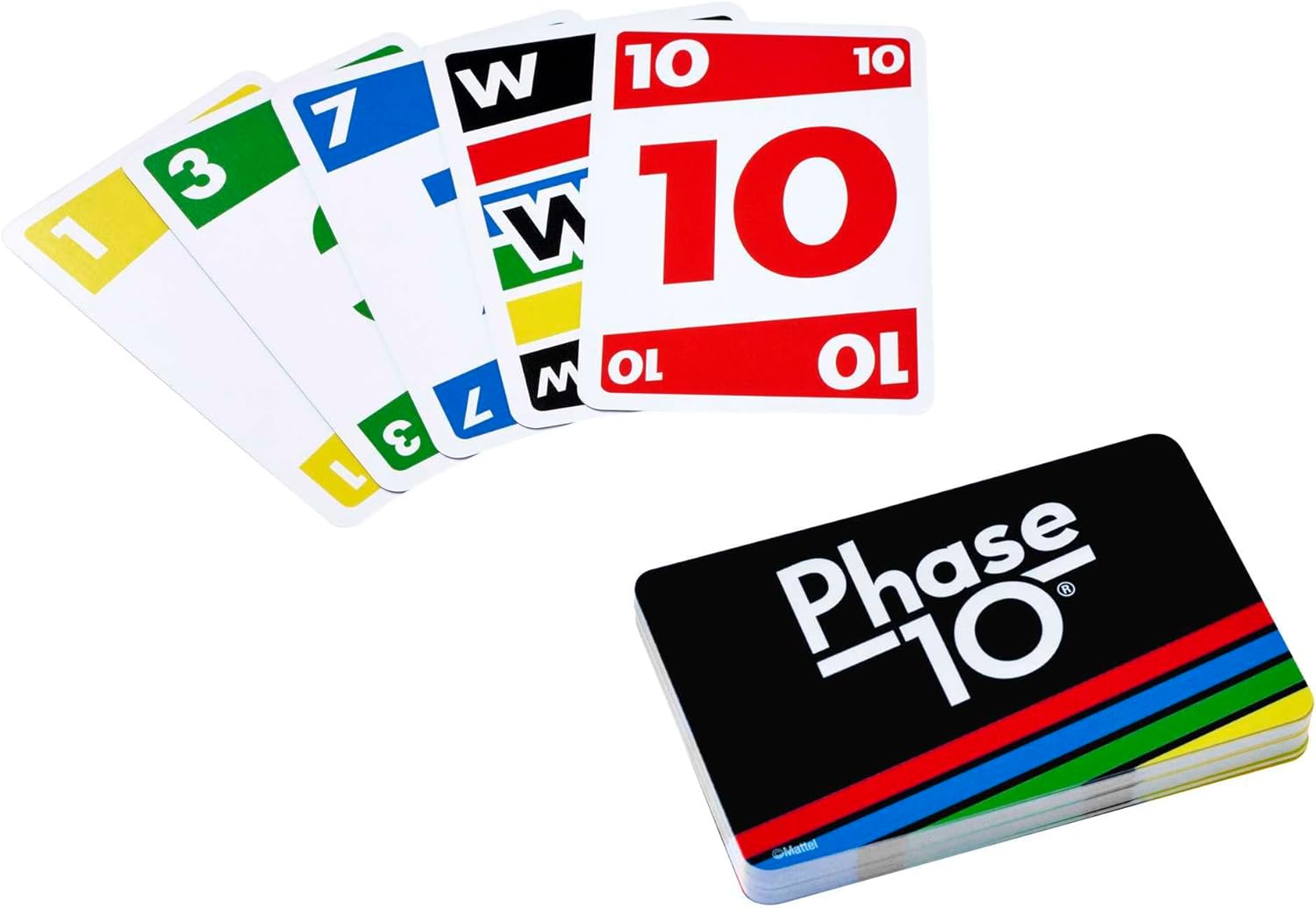 Jeu de cartes Phase 10 - Pour 2 à 4 joueurs - À partir de 7 ans - Durée 15min. environ.