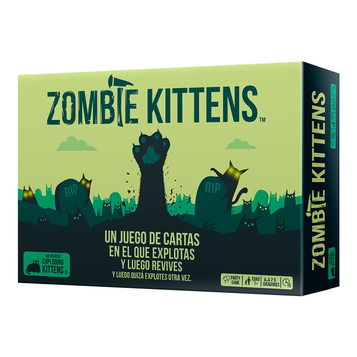Jeu de Cartes Zombie Kittens - Thème Animaux/Zombies/Humour - 2 à 5 Joueurs - A partir de 7 ans - Durée 15min. environ.