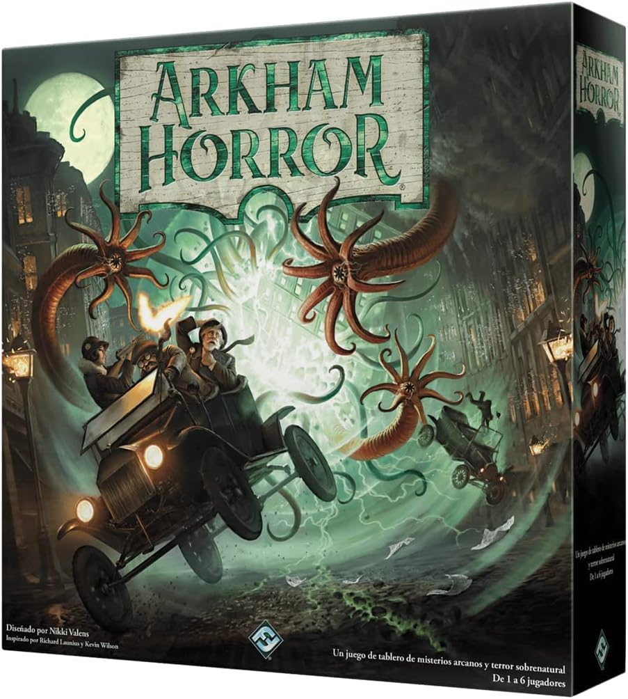Jeu de Société Arkham Horror 3ème Edition - Thème Horreur - De 1 à 6 Joueurs - A partir de 14 Ans - Durée 180min. environ.