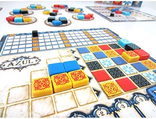 Jeu de Société Bleu - Thème Puzzle Construction - 2 à 4 Joueurs - A partir de 8 ans - Durée 30min. environ.