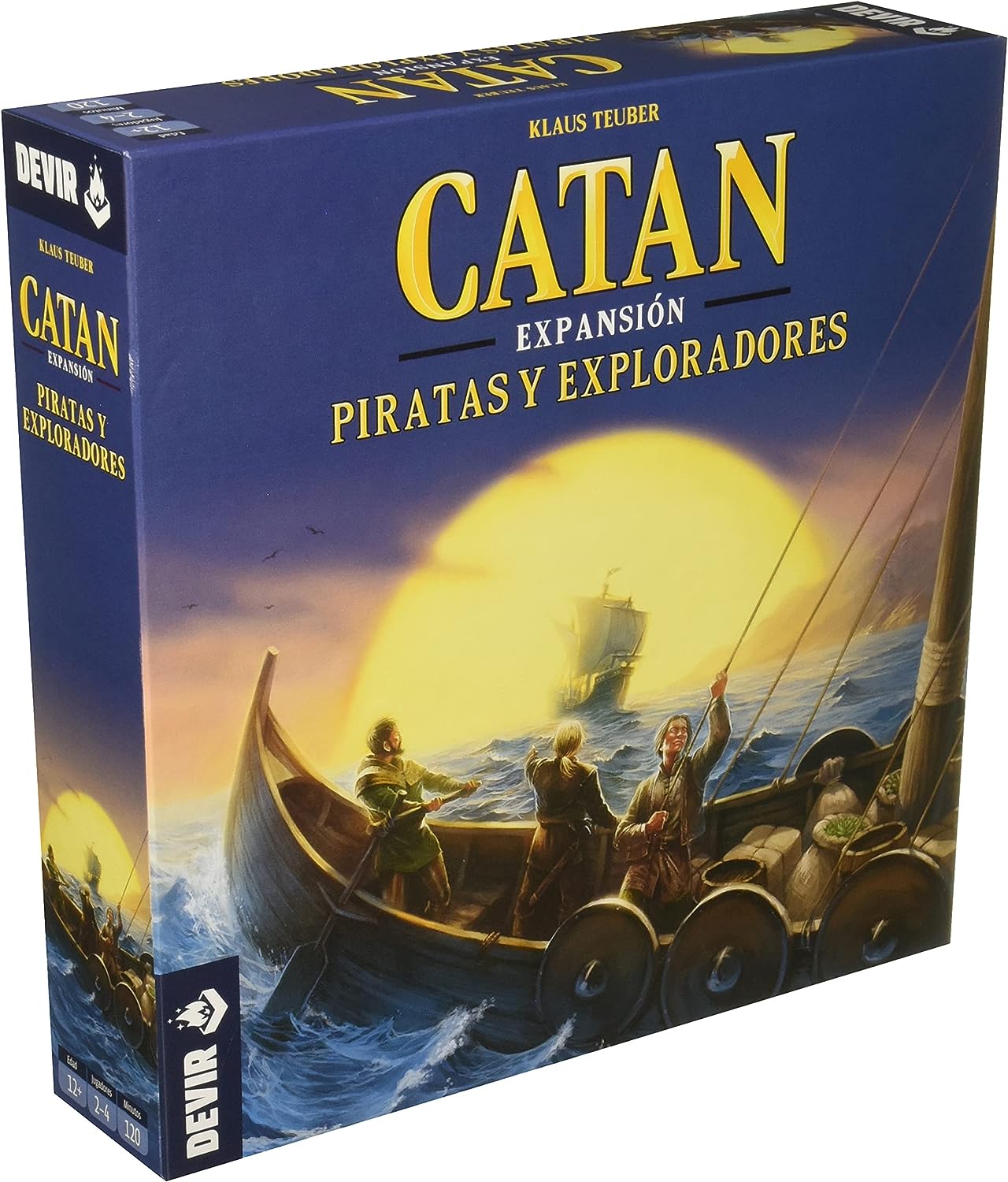 Jeu de Société Catan Pirates et Explorateurs - Thème Colonisation/Commerce - De 2 à 4 Joueurs - Dès 10 Ans - Durée 90min. environ.