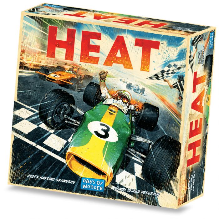 Jeu de société Heat - Thème Course automobile - De 1 à 6 joueurs - A partir de 10 ans - Durée 30-60min. environ.