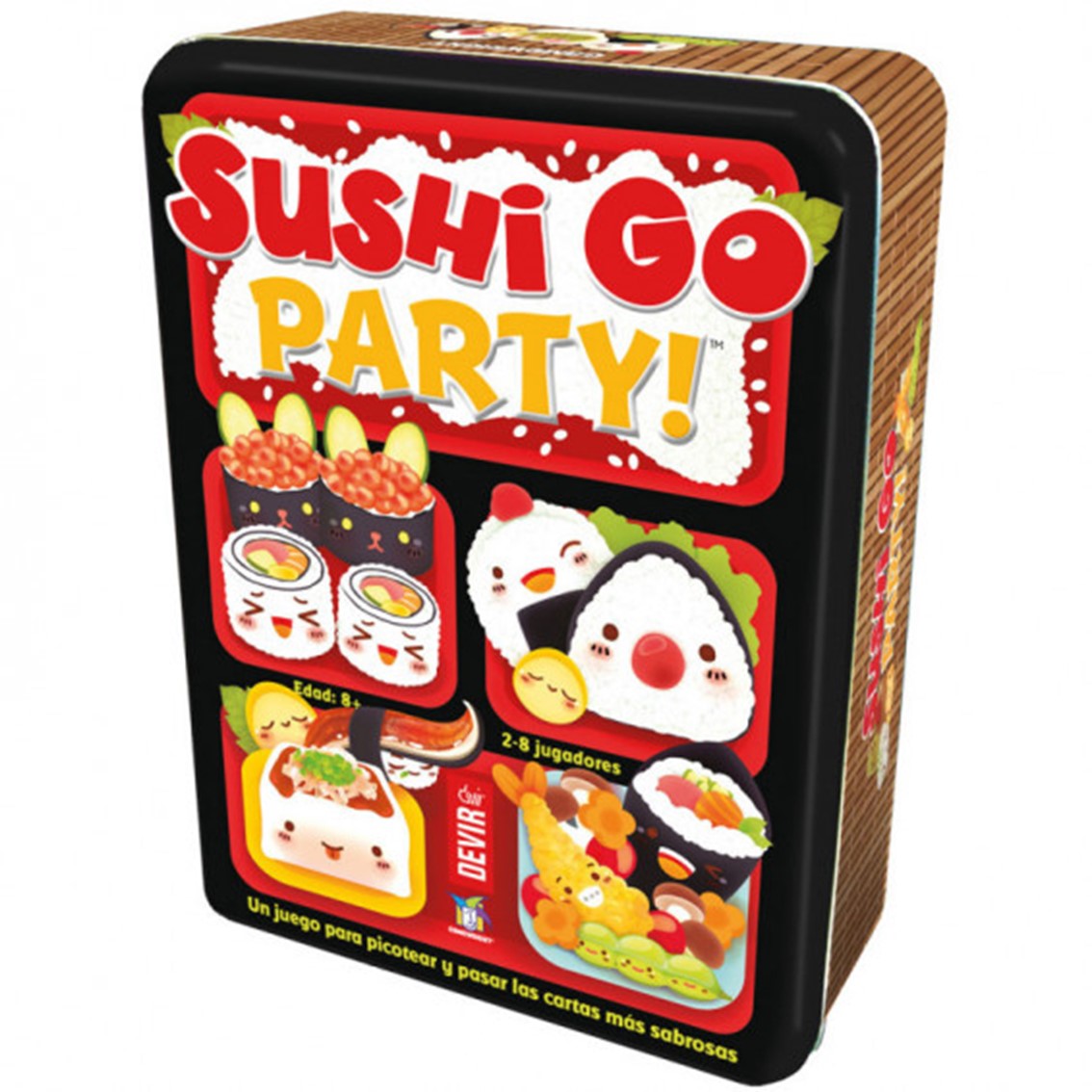 Jeu de société Sushi Go Party - Thème Gastronomie/Oriental - De 2 à 8 joueurs - A partir de 8 ans - Durée 20min. environ.