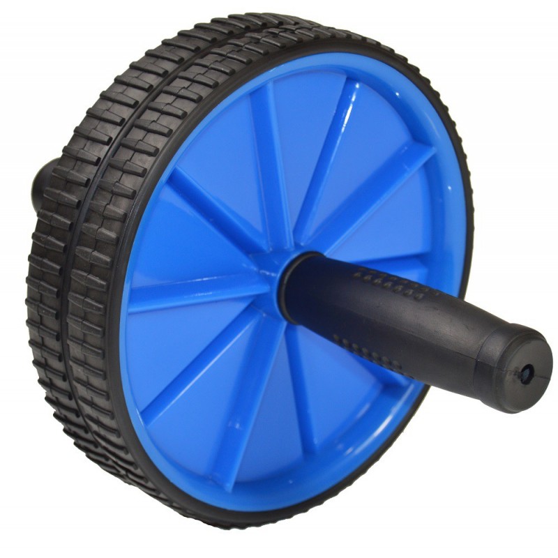 Jocca Roller Fitness Roue d'entraînement portable - 2 roues pour un meilleur équilibre - Tapis inclus