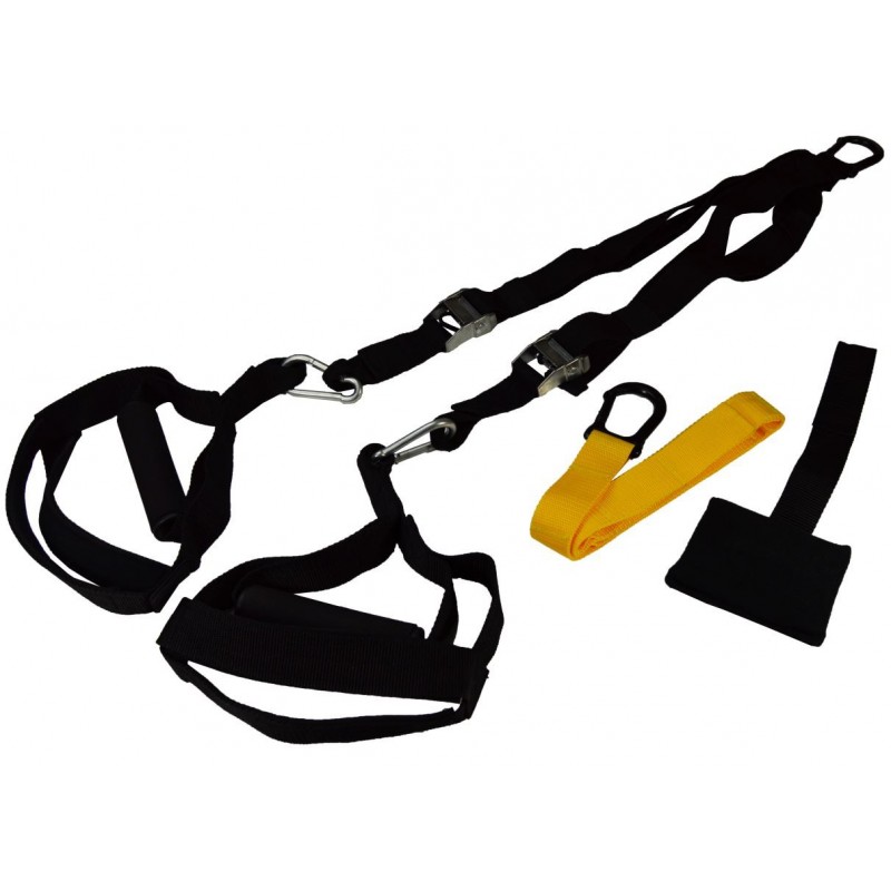 Jocca Suspension TRX Training - Système d'ancrage de porte - Longueur réglable - Max. 120 kg