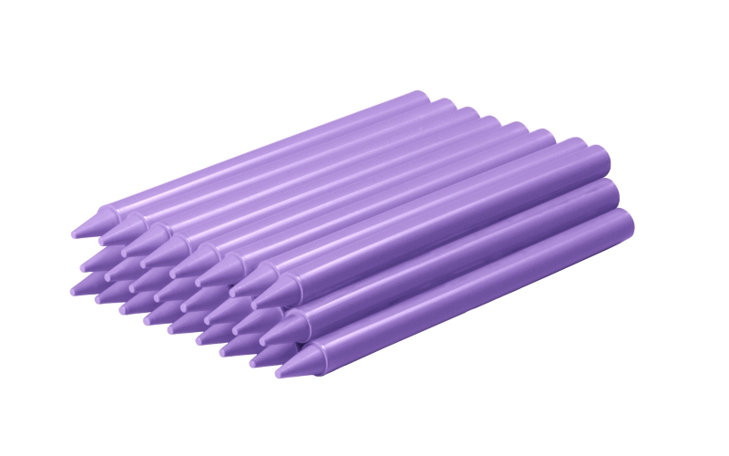 Jovi Plasticolor Etui de 25 Cires Plastiques - Résistantes - Ne tachent pas - Agréables à gratter - Finition Brillante - Miscibles - Longue Durée - Couleur Violet