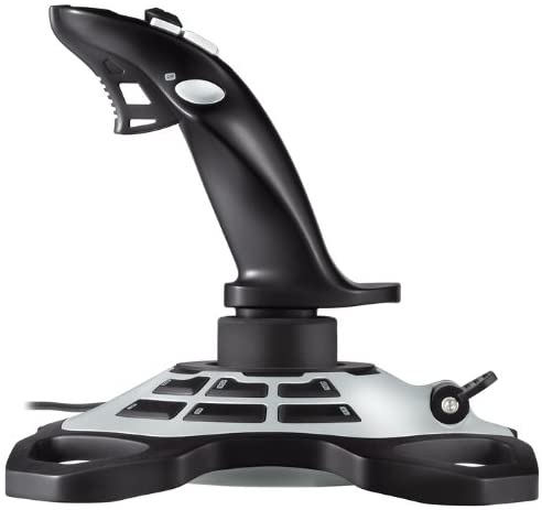 Joystick Logitech Extreme 3D Pro USB - 12 Boutons Programmables - Déclenchement Rapide - Ergonomique - Base Solide et Stable - Couleur Blanc/Noir