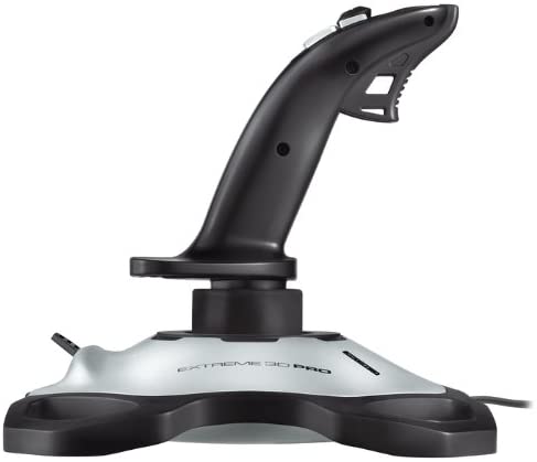 Joystick Logitech Extreme 3D Pro USB - 12 Boutons Programmables - Déclenchement Rapide - Ergonomique - Base Solide et Stable - Couleur Blanc/Noir