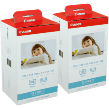 Canon 2 pack KP-108IN  (2 x 108 feuille 10x15 cm)