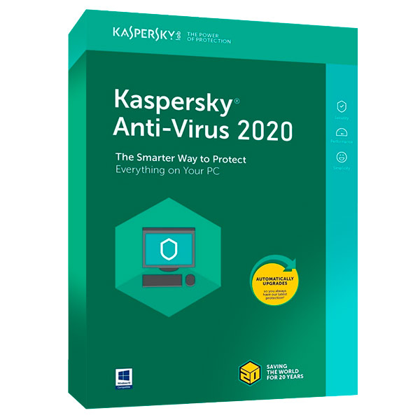 Kaspersky KAV 2020 Antivirus - 1 Appareil - 1 An