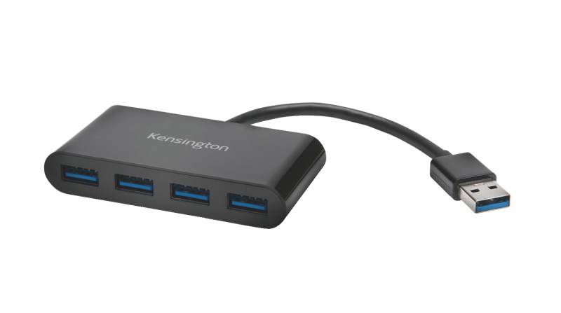 Kensington Hub 4 ports USB 3.0 - Grande productivité - Noir