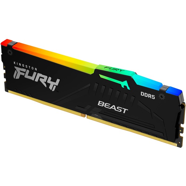 Kingston Fury Beast RGB Expo Mémoire RAM DDR5 6400 MT/s 16 Go 1,4 V CL32 DIMM