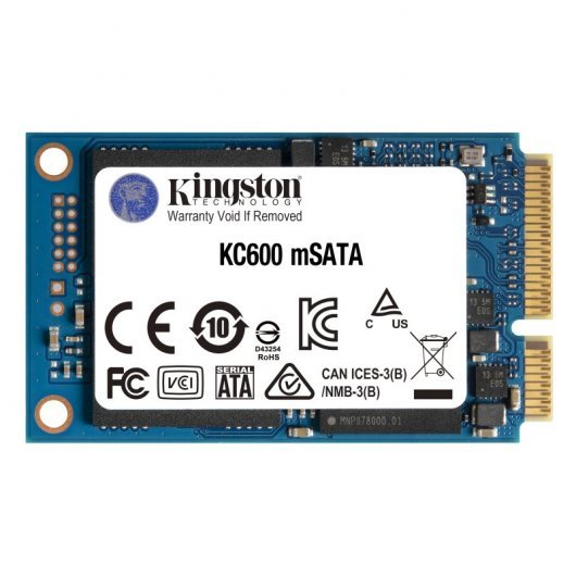 Kingston KC600 Disque dur solide SSD 512 Go SATA3 mSATA 3D TLC NAND