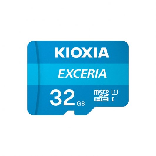 Kioxia Exceria Carte Micro SDHC 32 Go UHS-I Classe 10 avec Adaptateur