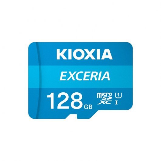 Kioxia Exceria Carte Micro SDXC 128 Go UHS-I Classe 10 avec Adaptateur