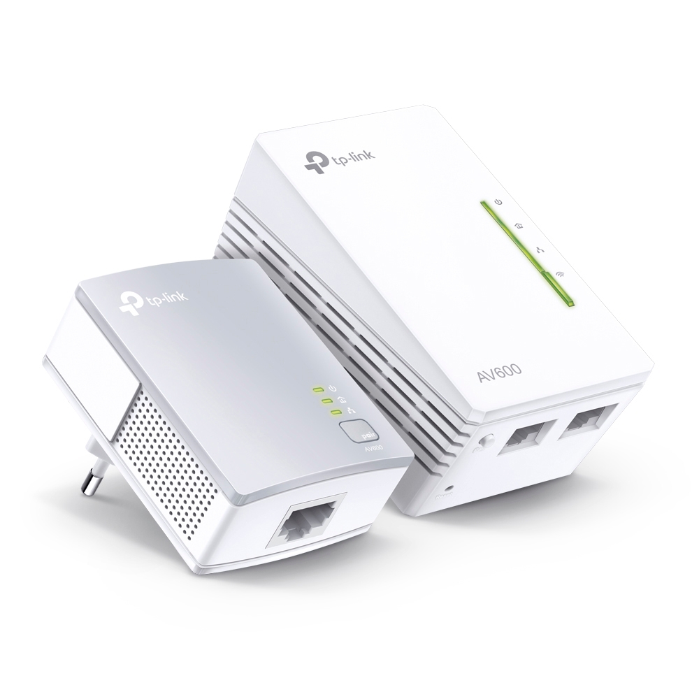 Kit Adaptateur TP-Link CPL/CPL WiFi 600Mbps 2 Ports Ethernet 10/100Mbps