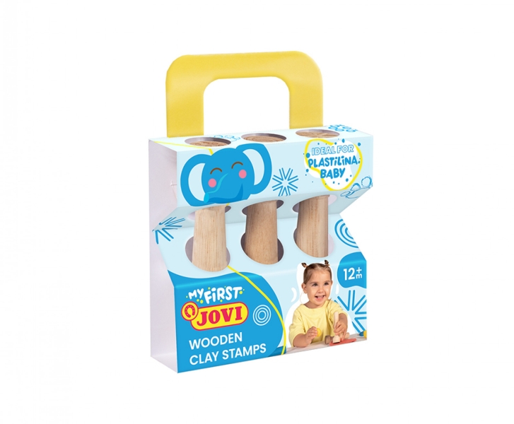 Kit de pâte à modeler Jovi My First avec 3 tampons en bois