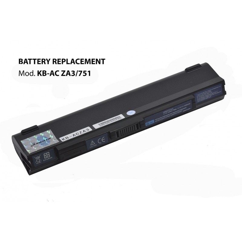 Kloner KB-AC-ZA3/751 Batterie pour Acer Aspire 4400mAh 10.8V