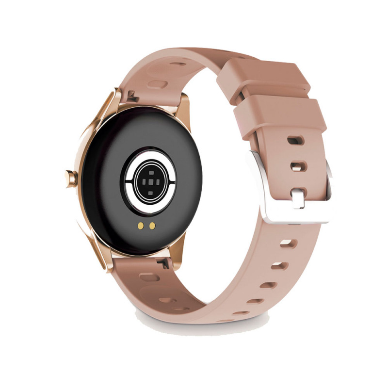 Ksix Globe Smartwatch Clock Écran 1,28" - Bluetooth 5.0 BLE - Autonomie jusqu'à 7 jours - Étanchéité IP67 - Couleur Rose
