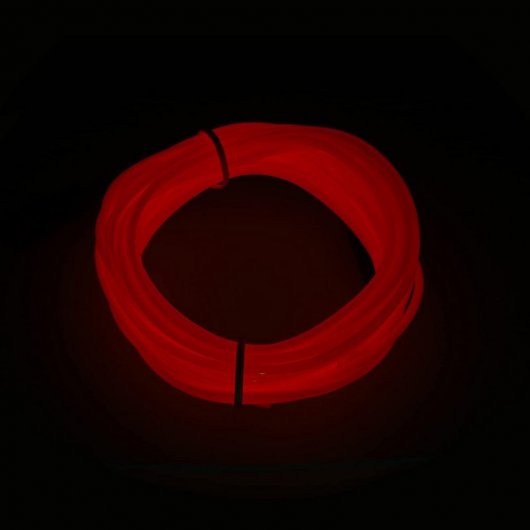 Ksix Neon Led Strip - Découpes - 3 Modes d'éclairage - Longueur 5m - Couleur Rouge