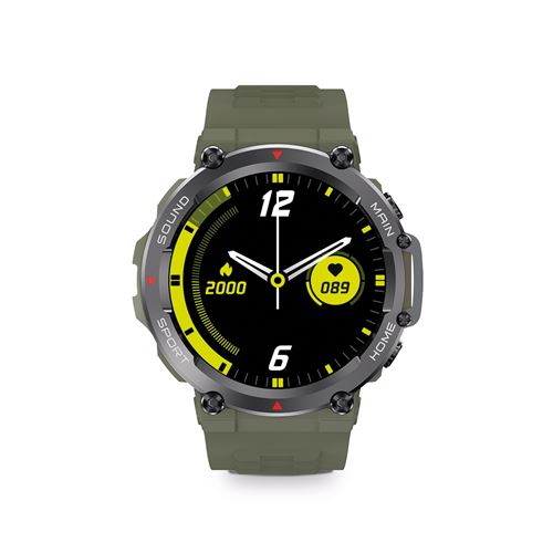 Ksix Oslo Smartwatch Watch 1.5" Multitouch Screen - Bluetooth 5.0 - Autonomie jusqu'à 5 jours - Résistance à l'eau IP68 - Assistant vocal