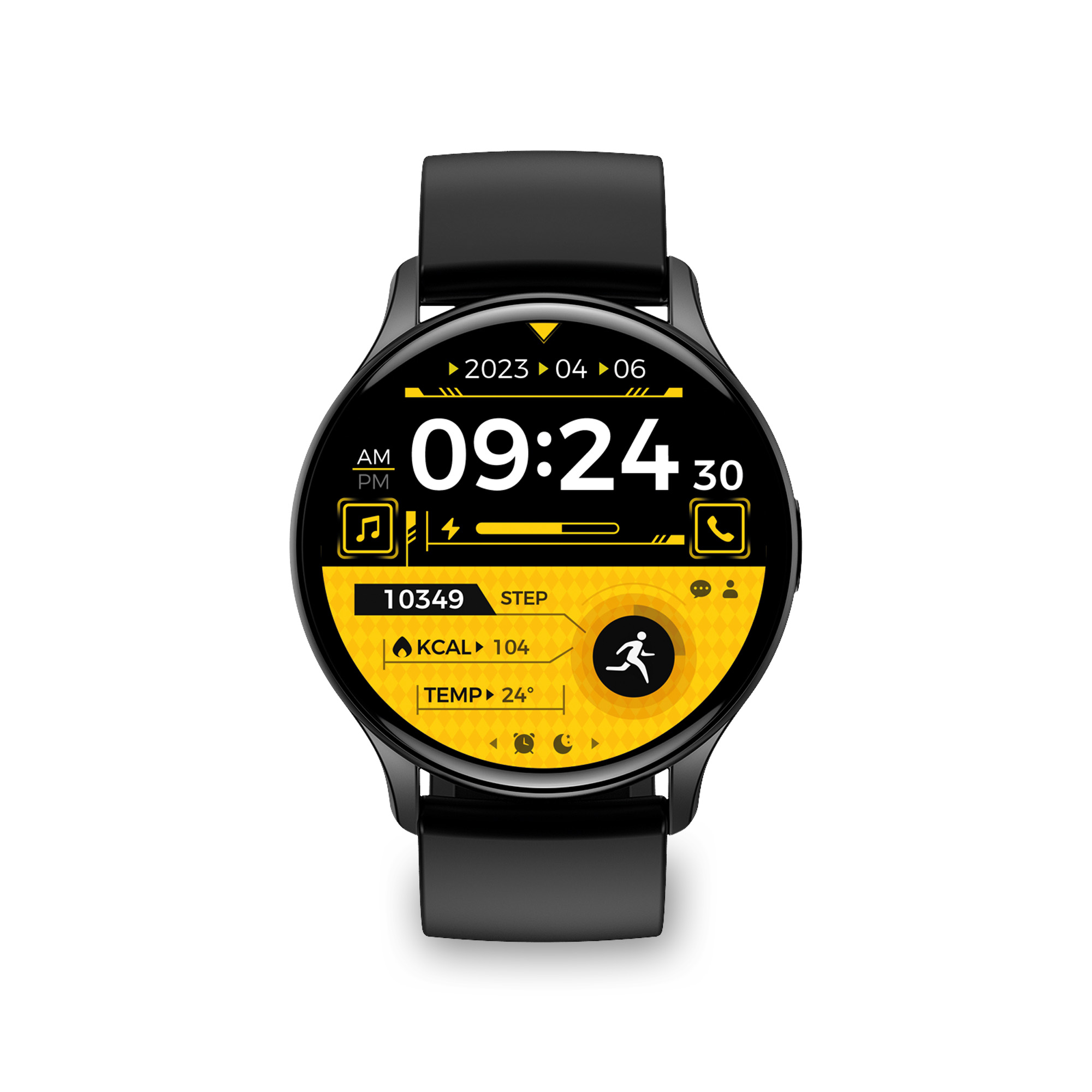 Ksix Smartwatch Core Amoled - Surveillance de la fréquence cardiaque - Surveillance du sommeil - Couleur noire