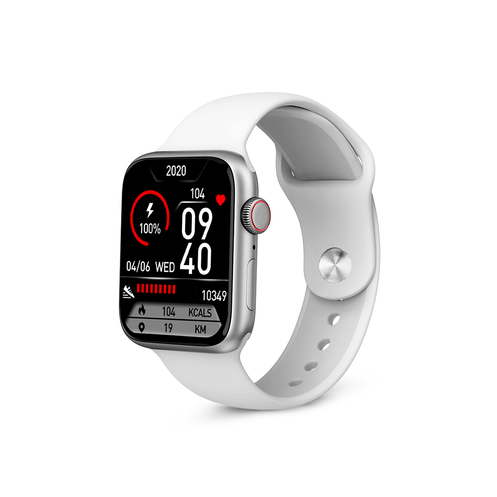 Ksix Smartwatch Urban 4 Mini - Fréquence Cardiaque - Surveillance du Sommeil - Couleur Blanc