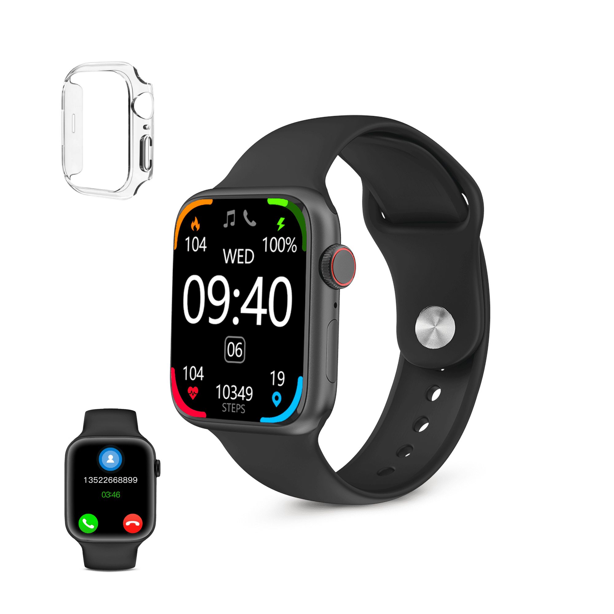 Ksix Smartwatch Urban 4 Mini - Fréquence Cardiaque - Surveillance du Sommeil - Couleur Noir