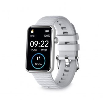 Ksix Tube Smartwatch Clock Écran 1,57" - Bluetooth 5.0 BLE - Autonomie jusqu'à 7 jours - Étanchéité IP67 - Couleur Gris